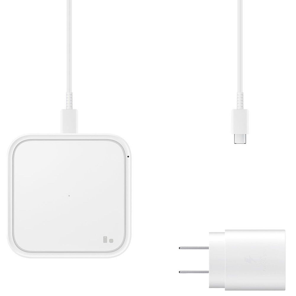 Samsung Single Charge Pad w Cable &amp; TA, White, , large
