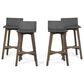 Noble House La Brea Patio Barstool in Gray (Set of 4), , large
