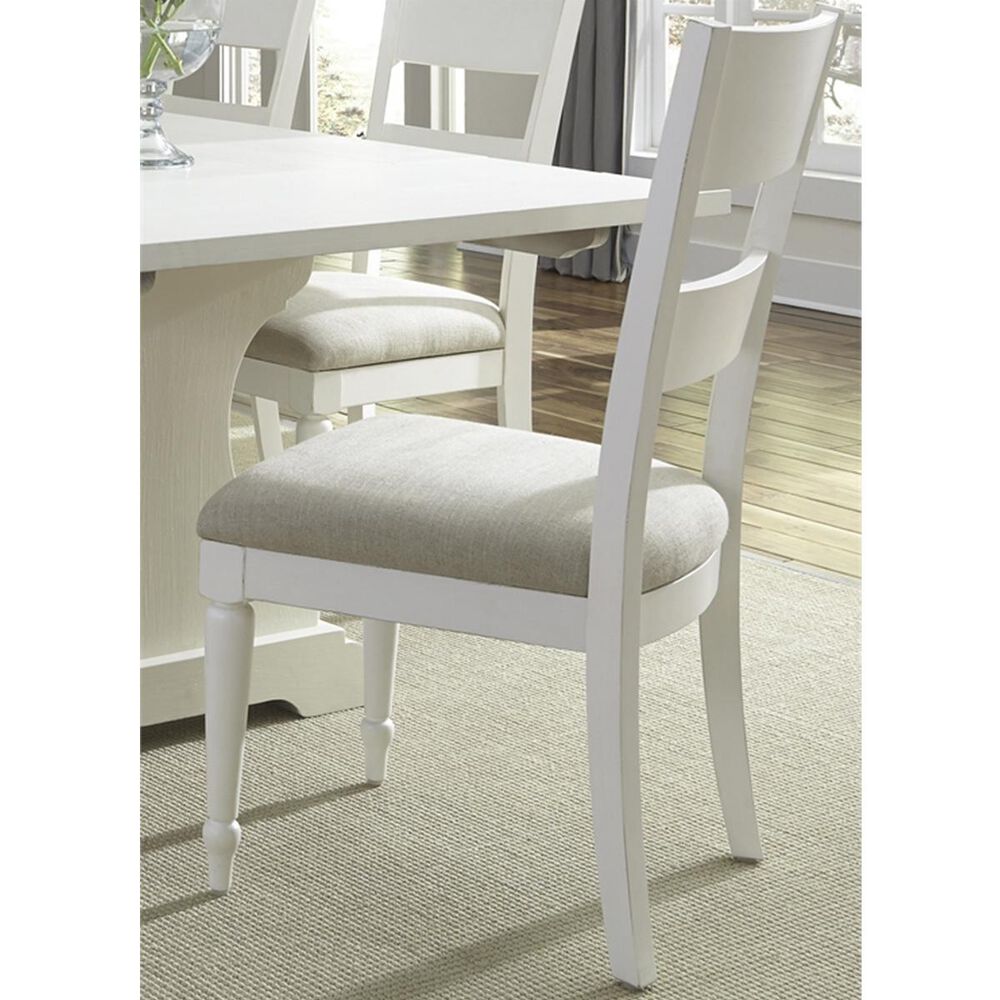 Belle Furnishings Harbor View II Ladder Back Side Chair in Linen, , large