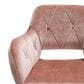 Impressions Vanity Brittney Tufted Vanity Chair in Pink, , large