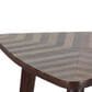 Maple and Jade Triangle End Table in Brown, , large