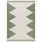 Surya Eagean EAG-2435 Grass Green, Ivory, Dark Green and Seafoam 5"3" x 7"7" Indoor/Outdoor Area Rug, , large