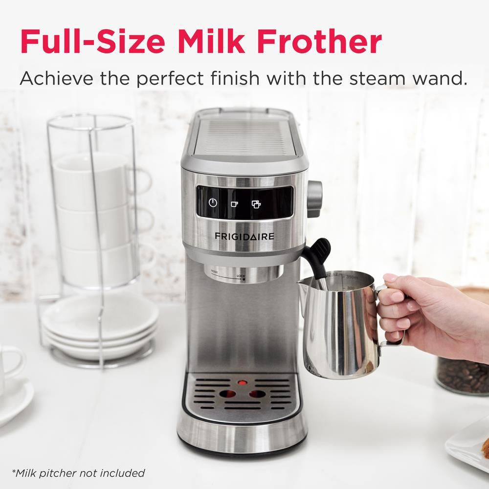 Frigidaire 34 Oz Steam Espresso Maker in Stainless Steel, , large