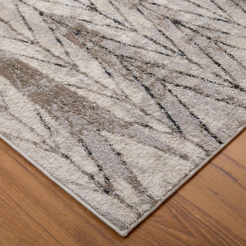 Feizy Vancouver 39NTF 8&#39; x 10&#39; Beige and Brown Area Rug, , large
