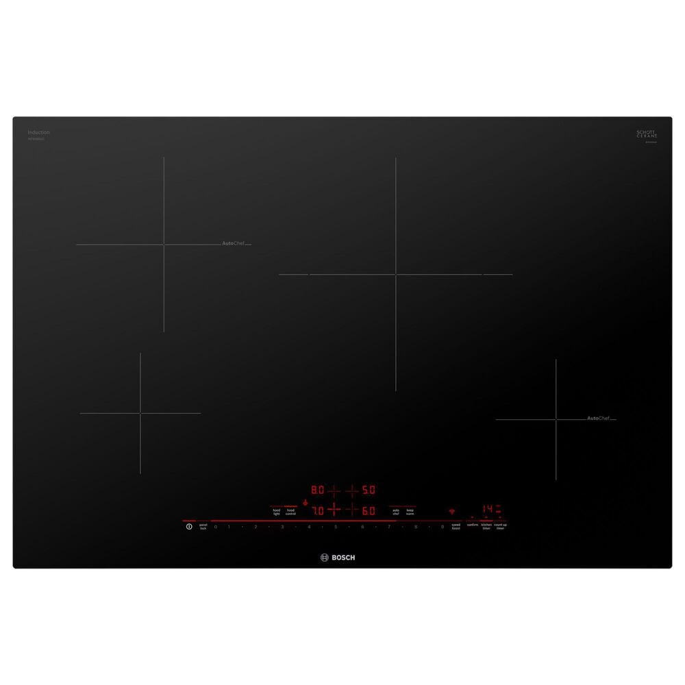 Bosch 800 Series 30" Induction Electric Cooktop without Frame in Black, , large