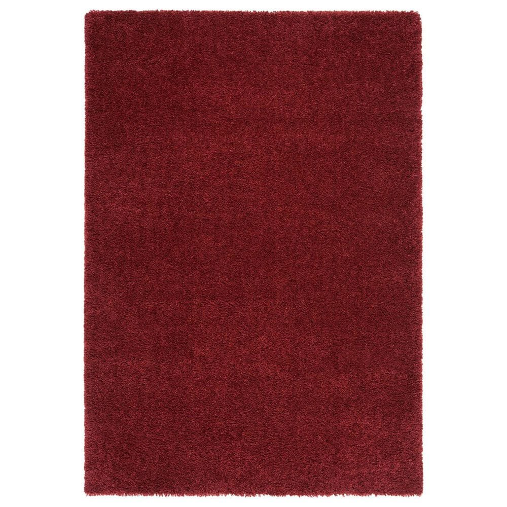 Safavieh August Shag 5"3" x 7"6" Burgundy Area Rug, , large