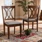 Baxton Studio Augustine Side Chair in Walnut Brown (Set of 2), , large
