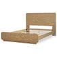 St Claire Home Margot Full Platform Panel Bed in Desert Oak and Cloud White, , large