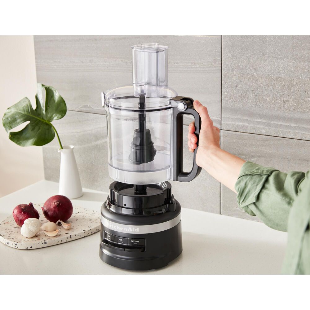 KitchenAid 9 Cup Food Processor in Black Matte, , large