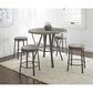 Crystal City Portland 5-Piece Counter Height Dining Set in Gray, , large