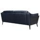 Blue River Franz Leather Stationary 2-Cushion Sofa in Blue Midnight, , large