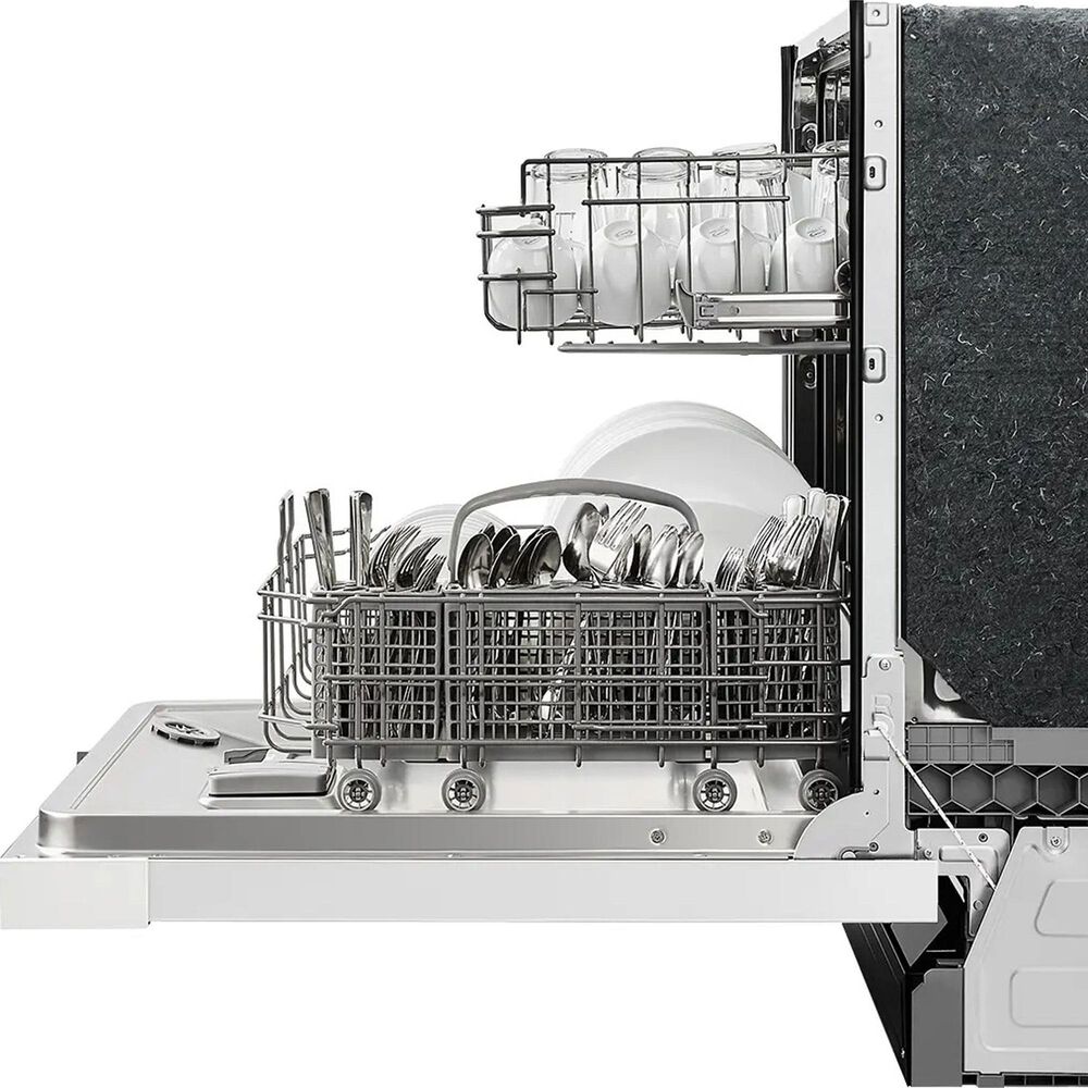 Midea 24&quot; Front Control 2-Rack Hybrid Tub Dishwasher in White, , large