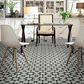 Shaw Revival Josefina Onyx 8" x 8" Porcelain Tile, , large