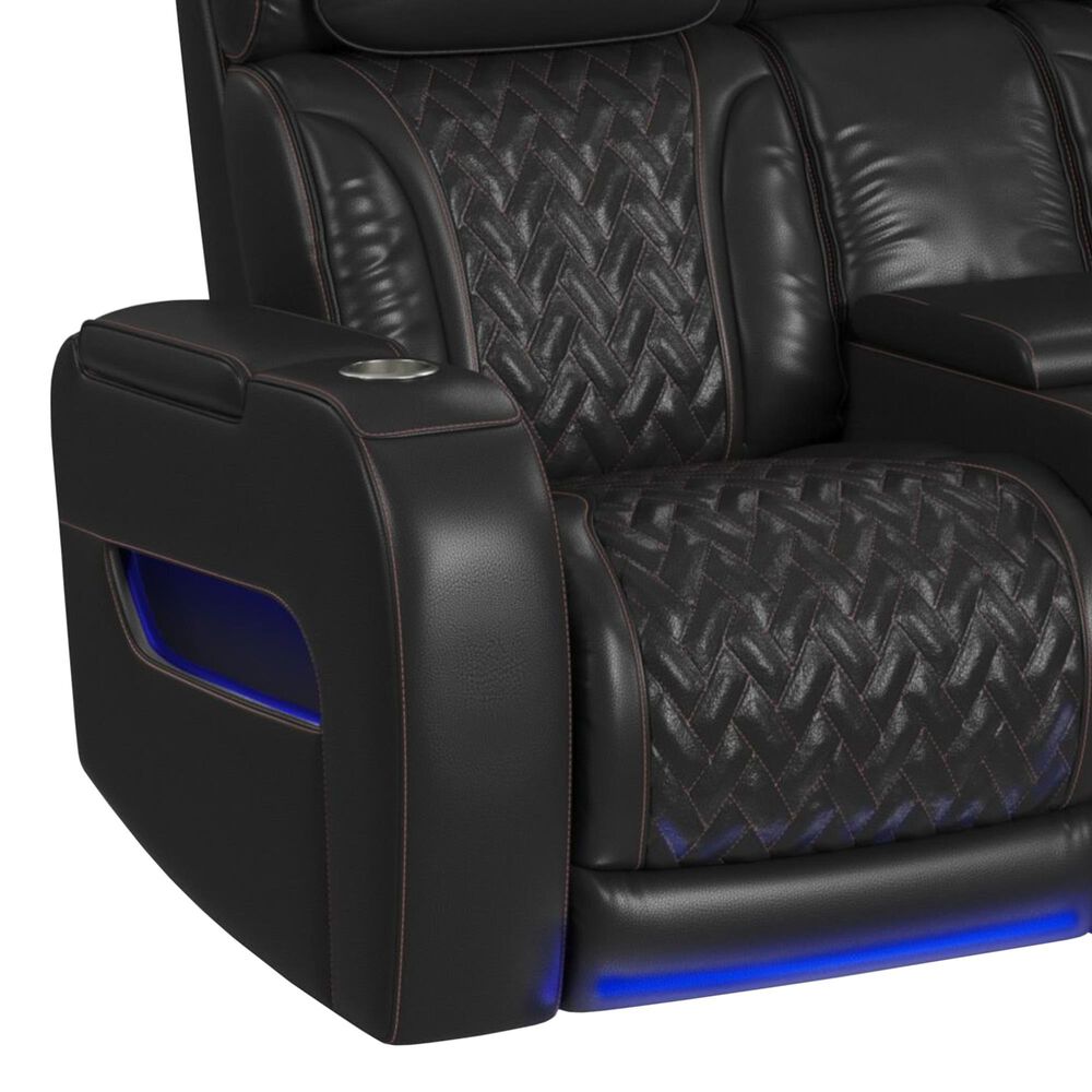 Mayberry Hill Prime Time Power Reclining Loveseat in Jett Black, , large