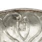 Maple and Jade 33" x 33" Round Plate Home Wall Decor with Embossed Details in Shiny Silver and Black, , large