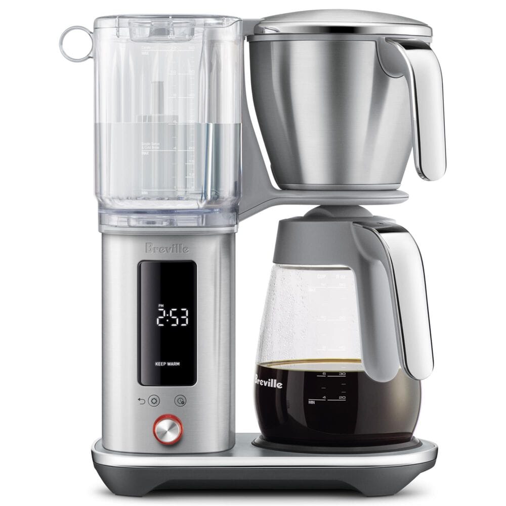 Breville Luxe Brewer 12-Cup Drip Coffee Maker with Glass Carafe in Brushed Stainless Steel, , large