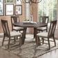 New Heritage Design Chestnut Ridge 5-Piece Round Dining Set in Dark Brown, , large
