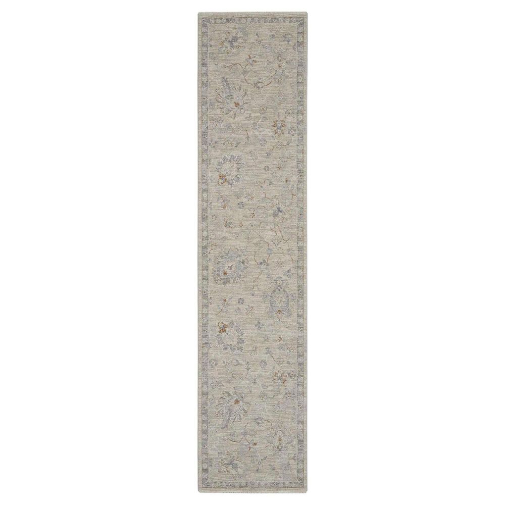 Nourison Infinite 2"3" x 10"2" Light Grey Runner, , large