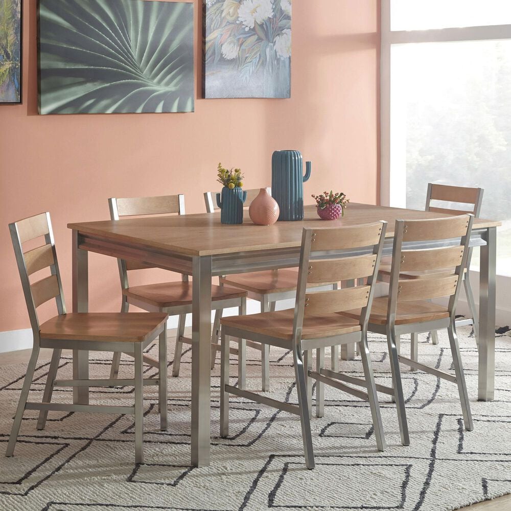 Home Styles Sheffield 7-Piece Dining Set in Brown, , large