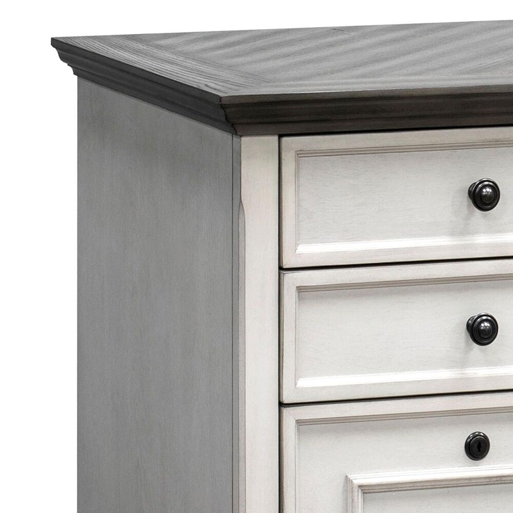 Wycliff Bay Hartford Credenza in White and Gray, , large