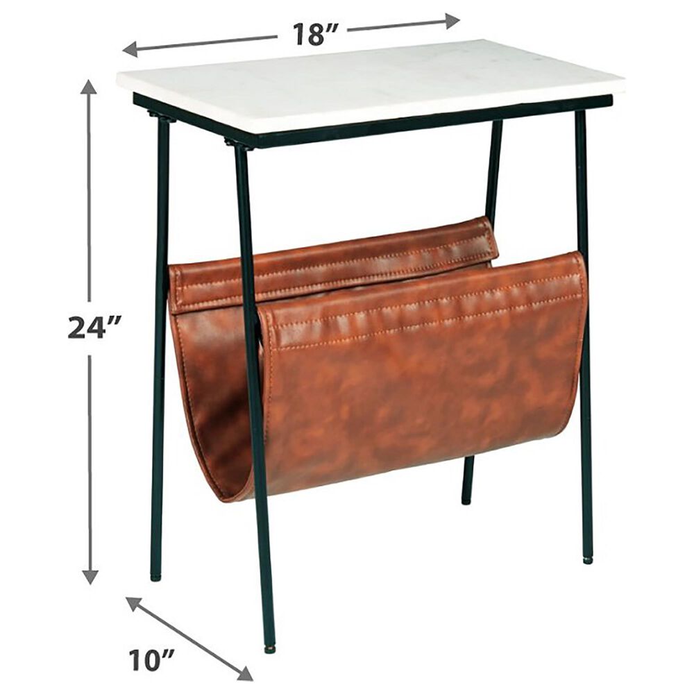 Ashley Etanbury Accent Table in Brown/Black/White, , large