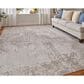 Feizy Prasad Ivory and Beige 8" x 11" Area Rug, , large