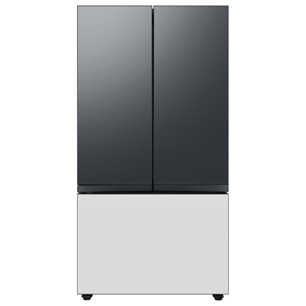 Samsung Bespoke Bespoke 3-Door French Door Refrigerator Top Panel in Matte Black Steel, , large