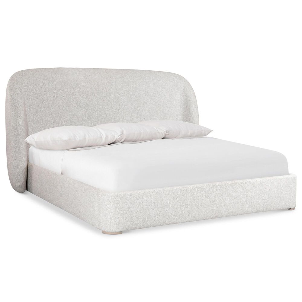 Bernhardt Loggia King Upholstered Shelter Bed in Off-White, , large