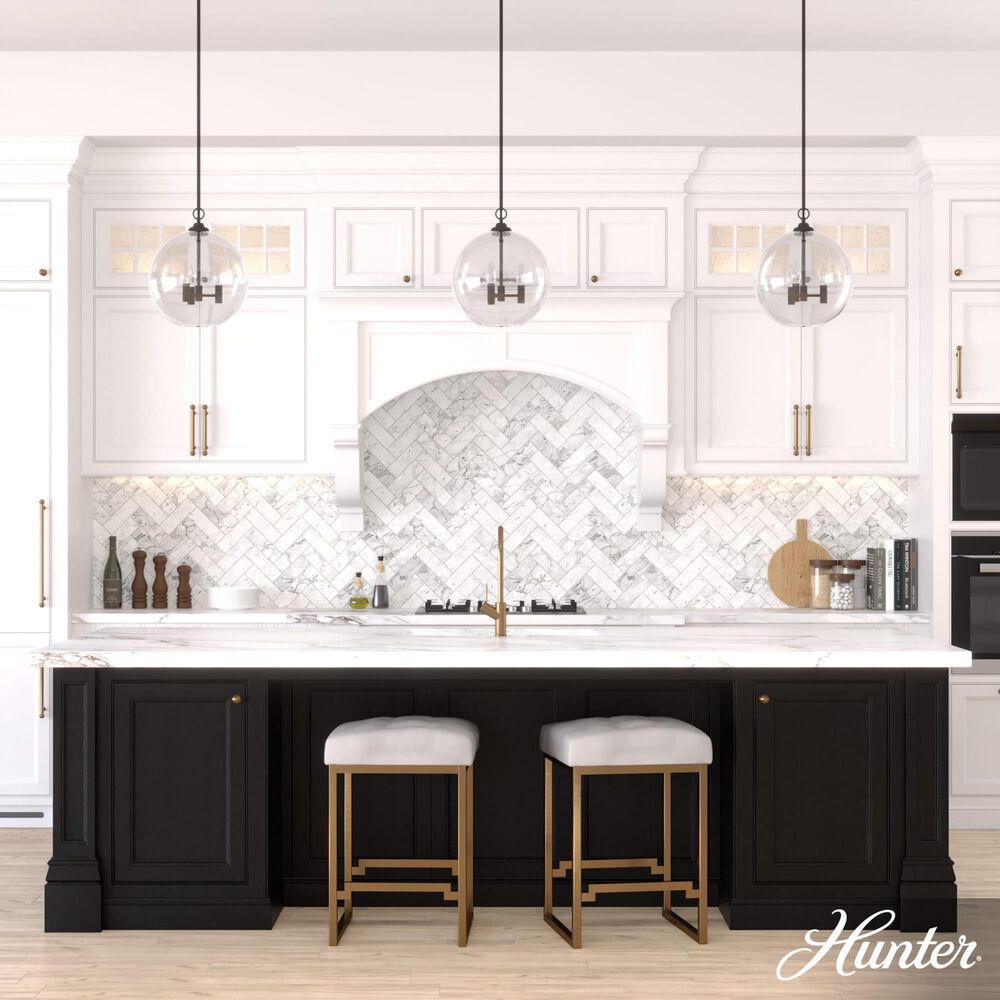 Hunter High Oaks 3-Light Pendant in Noble Bronze, , large