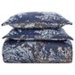 HiEnd Accents Provence 3-Piece Full/Queen Washed Linen Blend Comforter Set in Navy, , large