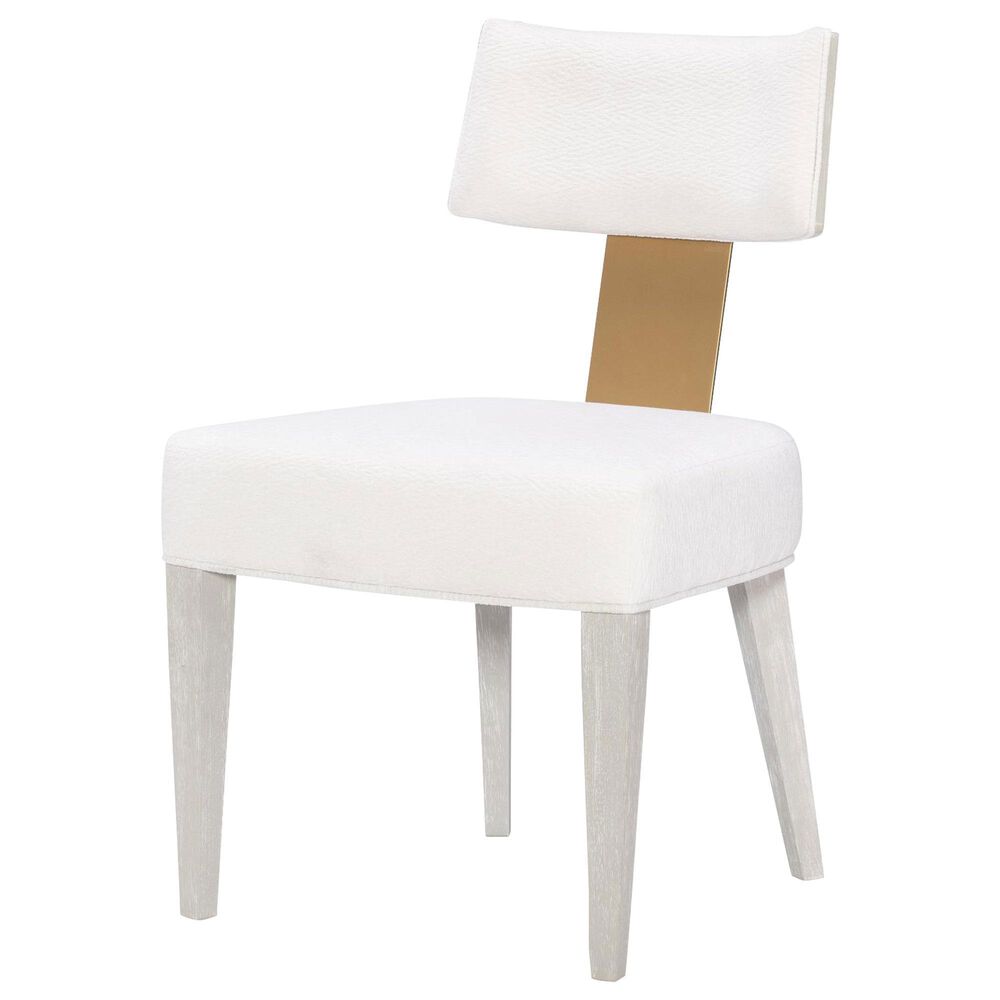 Legacy Classic Furn Direct Shp Miramar Upholstered Side Chair in Oyster and Brass, , large