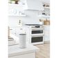 Cafe 30" Slide-In Gas Double Oven with Convection Range in Matte White with Brushed Bronze Handle, , large