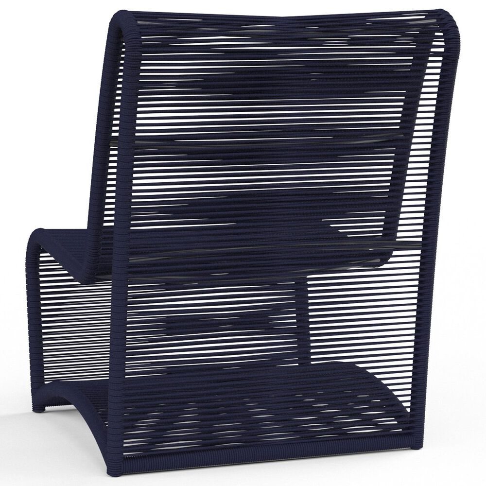 Sunset West Marino Patio Armless Chair in Navy, , large