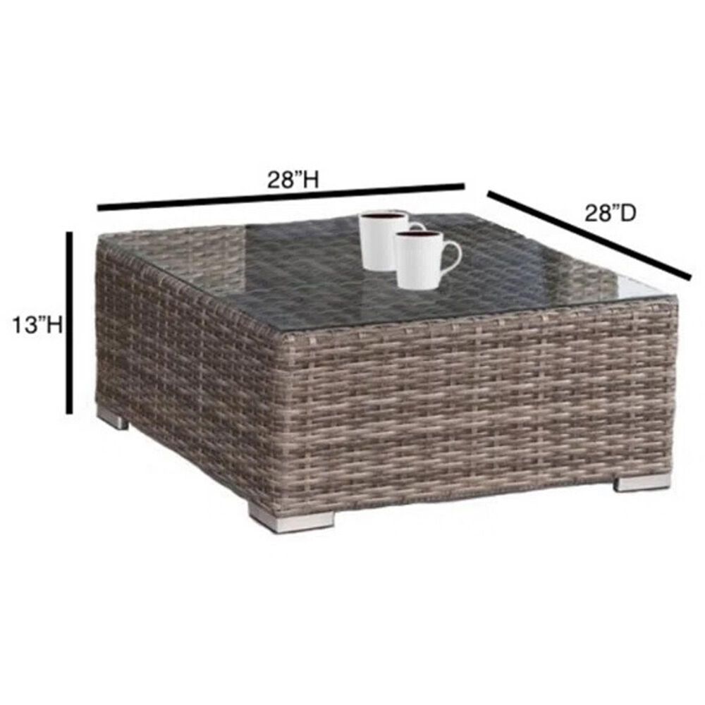 Hearth and Haven 2-piece Outdoor Wicker Conversation Set with Loveseat in Gray, , large