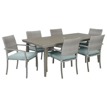 RST Brands Portofino 7-Piece Sunbrella Patio Dining Set in Spa, , large
