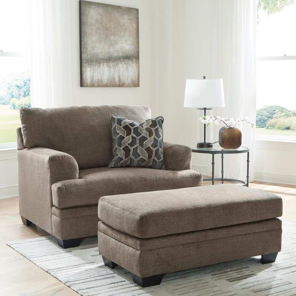 Ashley Stonemeade Oversized Chair in Nutmeg, , large