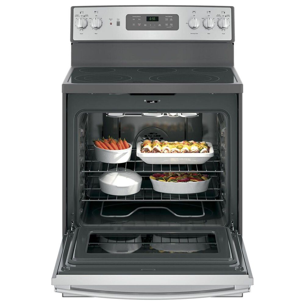GE Appliances 30&quot; Free-Standing Electric Convection Range in Stainless Steel, , large