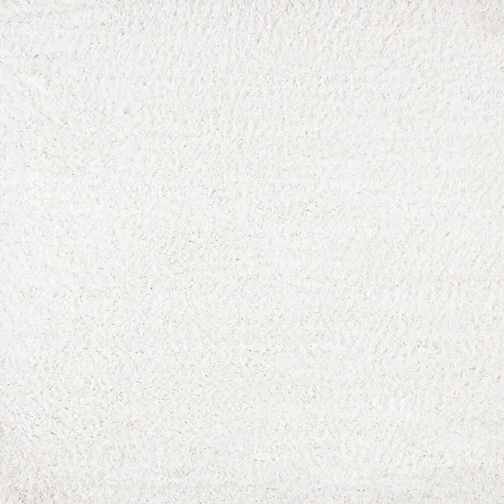 Safavieh August Shag 4&#39; Square White Area Rug, , large