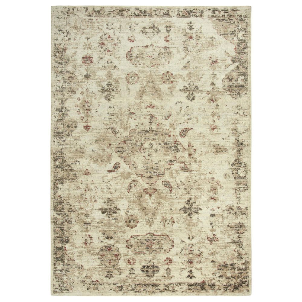 RIZZY Gossamer Beige, Brown and Rust 12" x 15" Area Rug, , large