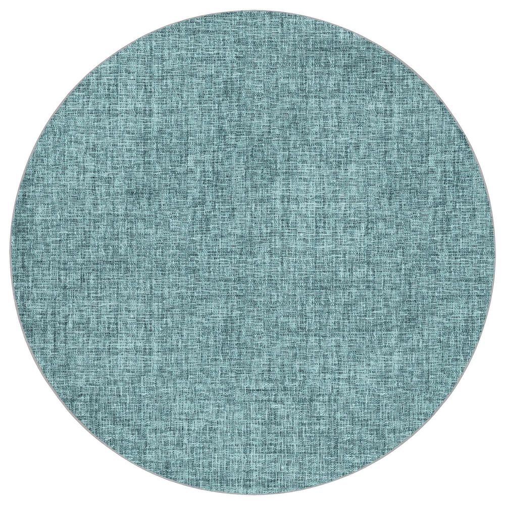 Dalyn Rug Company Voyage VY1 Teal 8" Round Area Rug, , large