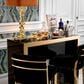 Eichholtz Grimaldi Bar Table in Gold and Black, , large