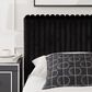 Ashley Zuraleus California King Upholstered Platform Bed with Two Nightstands in Matte Black, , large