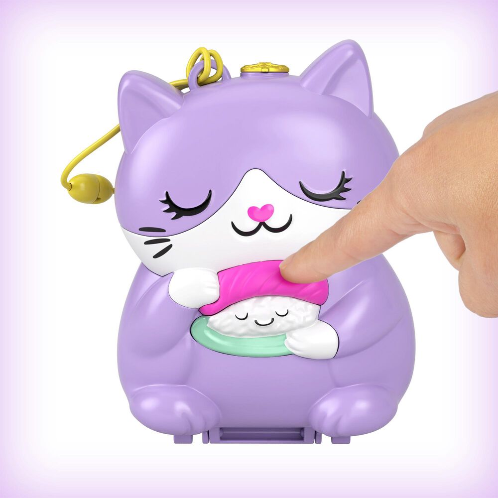 Polly Pocket Sushi Shop Cat Compact, , large