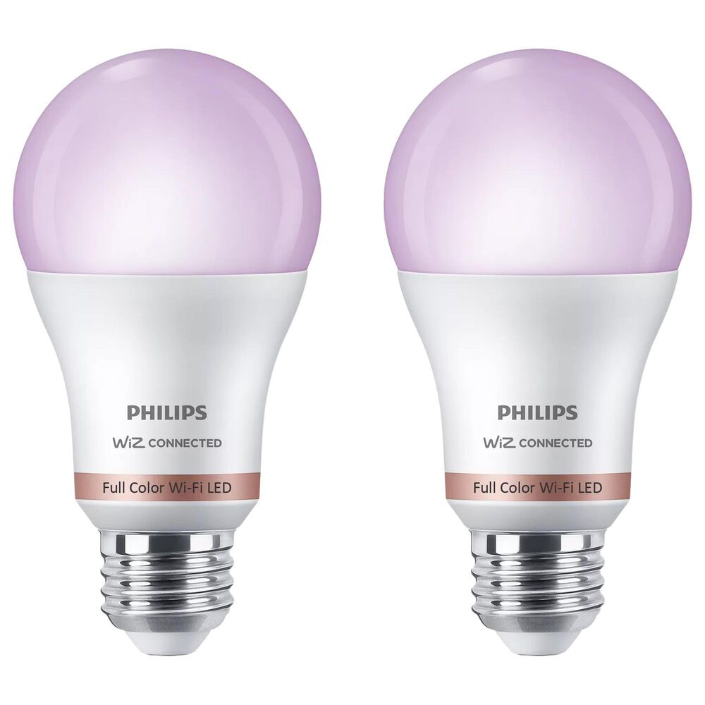 Phillips Hue 60-Watt Smart LED RGB A19 Bulb in White (Set of 2), , large
