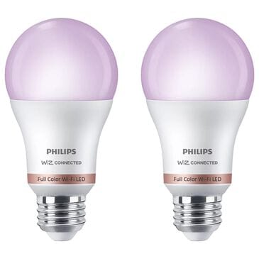 Phillips Hue 60-Watt Smart LED RGB A19 Bulb in White (Set of 2), , large