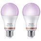 Phillips Hue 60-Watt Smart LED RGB A19 Bulb in White (Set of 2), , large