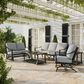 Clear Creek Collection 5-Piece Patio Conversation Set in Concrete, , large