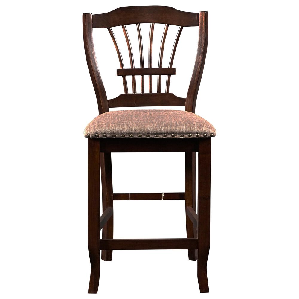 New Heritage Design Bixby 5-Piece Counter Height Dining Set in Espresso, , large