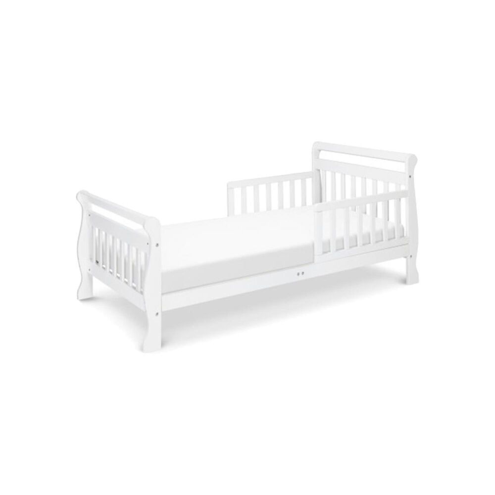 DaVinci Sleigh Toddler Bed in White, , large