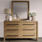 Shannon Hills Davie 6-Drawer Dresser and Mirror in Pale Oak, , large